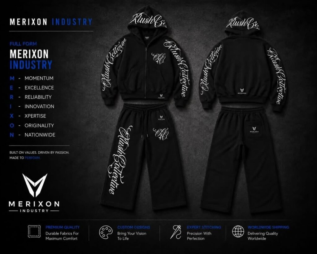 Black Graphic Hoodie and Track Pants Set