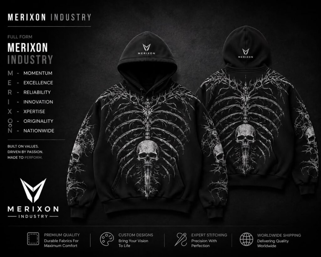 Black Skeleton Graphic Hoodie