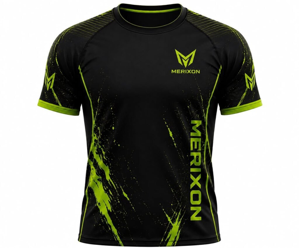 Black-and-Lime Training Jersey