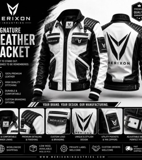 Black-and-White Signature Moto Jacket