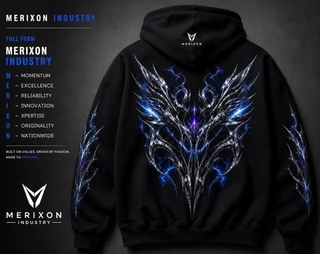 Blue Flame Graphic Pullover Hoodie