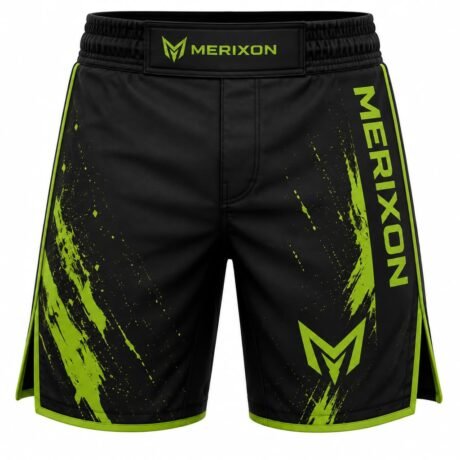 Merixon Black Lime Training Shorts — design reference