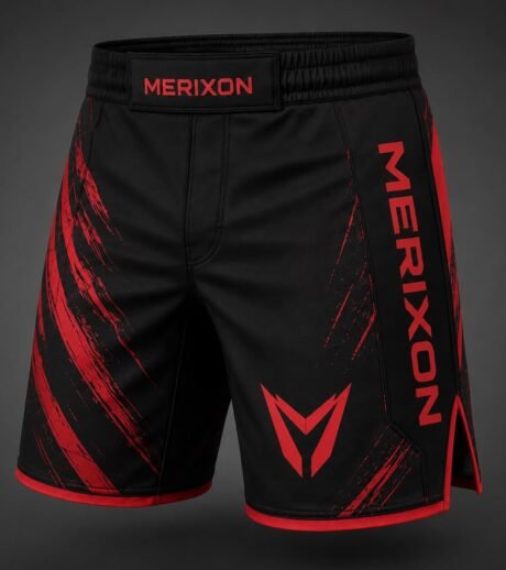 Red Black Training Shorts — design reference