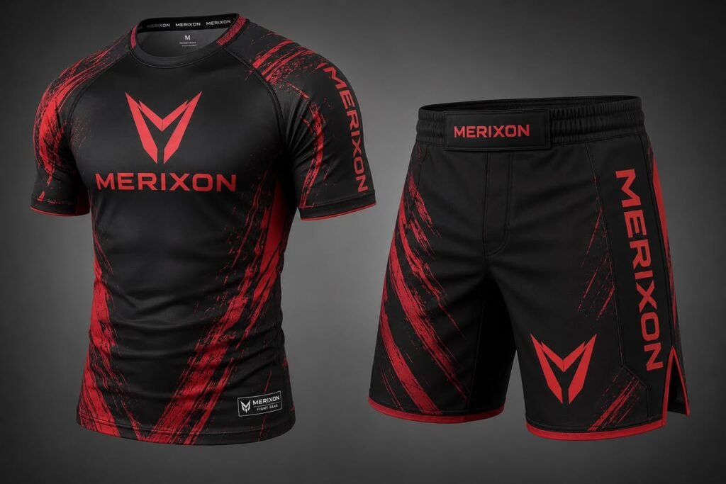 Red-and-Black Graphic Training T-Shirt