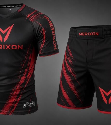 Red-and-Black Graphic Training T-Shirt