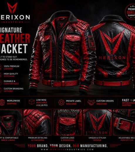 Red-and-Black Signature Rider Jacket