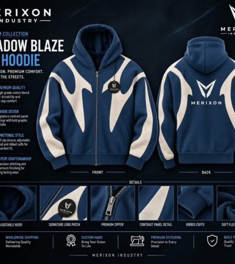 Shadow Blaze Two-Tone Zip Hoodie