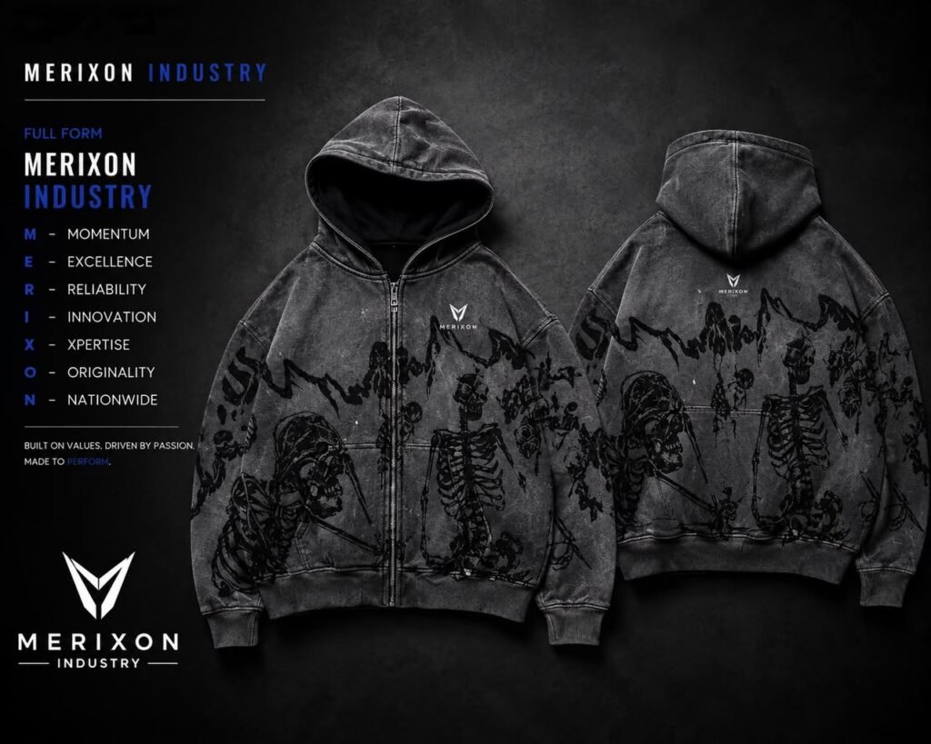 Charcoal Grunge Graphic Hoodie