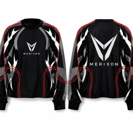 Black Red White Graphic Track Jacket