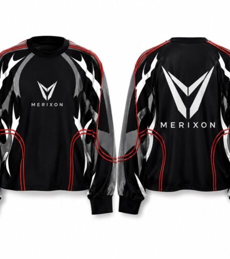 Black Red White Graphic Track Jacket