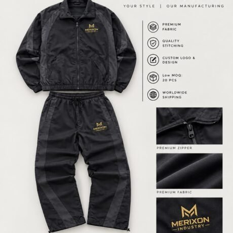 Black and gray customized track set design specification - supplied product visual